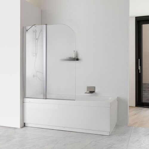 PARE-BAIGNOIRE DOUBLE TRANSPARENT 6 MM MODÈLE GIADA