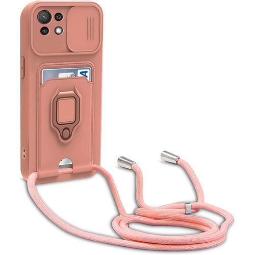 Coque Xiaomi Mi 11 Lite 5g/Mi 11 Lite 5g Ne, Collier Pour Colliers De Cellulaire, Cover De La Case-Pink