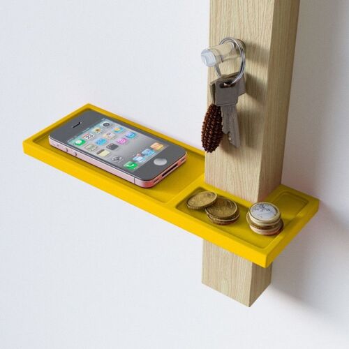 PORTE MANTEAUX MULTI-USAGE ALLUMETTE JAUNE
