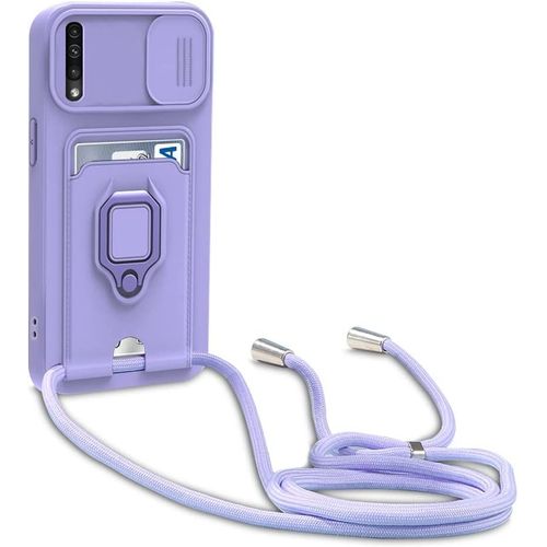 Coque Samsung Galaxy A50/A30s/A50s, Collier Pour Colliers De Cellulaire, Cover De La Case-Pourpre