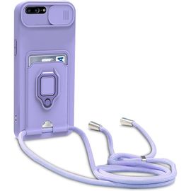Coque Iphone 8 Plus/7 Plus/6s Plus/6 Plus, Collier Pour Colliers De Cellulaire, Cover De La Case-Pourpre