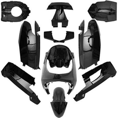 Kit Carrosserie Carrosserie-Carenage Scoot Adaptable Peugeot 50 Vivacity 3 2008 Noir Brillant (K
