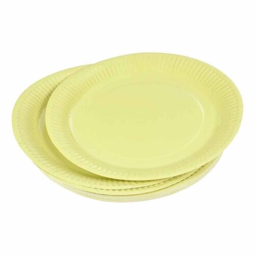 Lot De 20 Assiettes En Carton "Vitamine" 18cm Tilleul