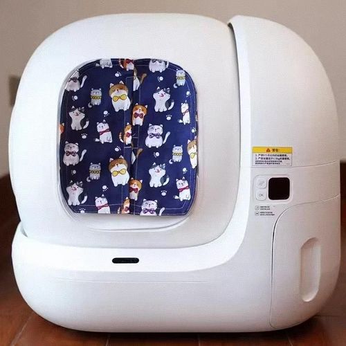 New Upgrade Washable Curtain Deodorant Pet Accessories Block Smell For Petkit Max Cat Litter Box Only Curtain Bedpan Notincluded.Style 2.S