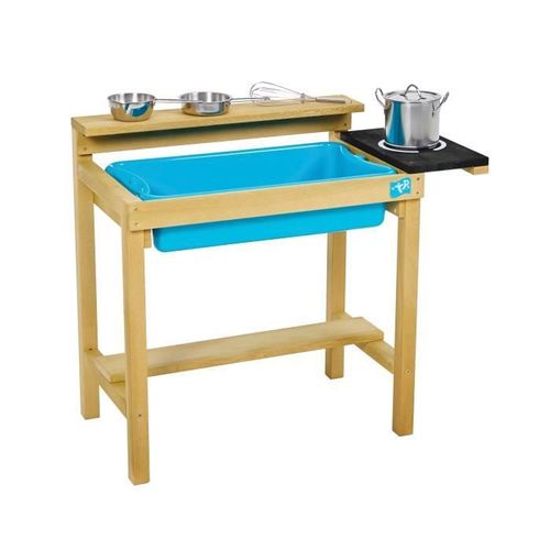 Cuisine D'exterieur En Bois Tp Early Fun Pour Enfants Inclus Avec Accessoires De Jeux - Norme Fsc Dim L67 X L35 X H58