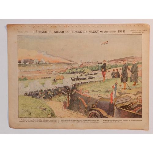 Affiche Défense Du Grand Couronné De Nancy 6 Sept 1914 (Imagerie Quantin)