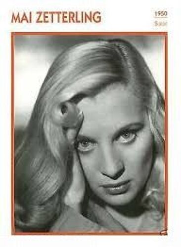 Fiche Portrait De Star Mai Zetterling