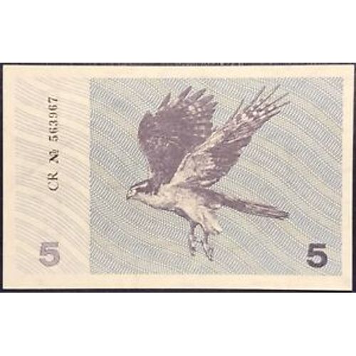 Billet Lituanie 5 Talonas