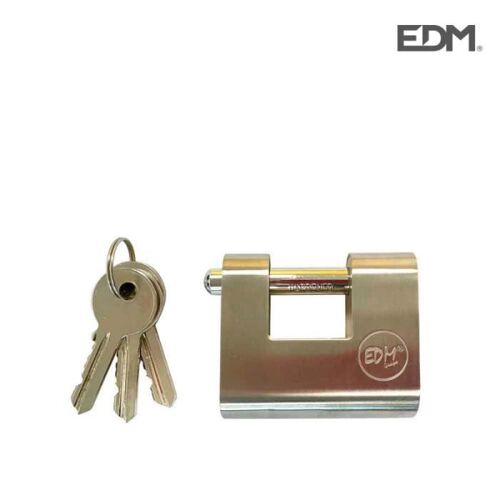 Cadenas haute sécurité laiton renforcé 50,5x48,5x20mm blister