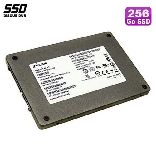 SSD 256Go 2.5" Micron HP MTFDDAK256MAM-1K12 665180-004 590-607151 680020-001