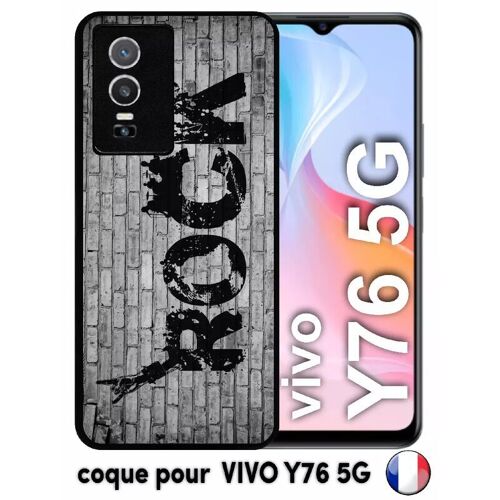 Coque pour vivo y76 5g - rock street - silicone - noir
