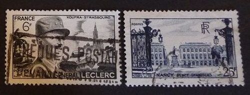 France Oblitéré N°815-822 Lot De 2 Timbres De 1948