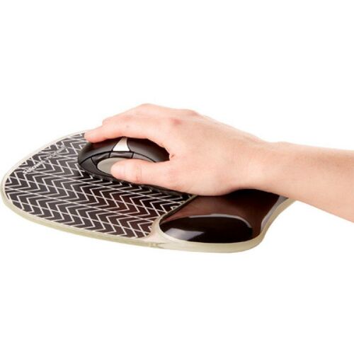 Fellowes Tapis de souris repose-poignet Photo Gel - Chevron
