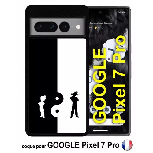 Coque Pour Google Pixel 7 Pro - Ying Yang Manga Dbz - Silicone - Noir