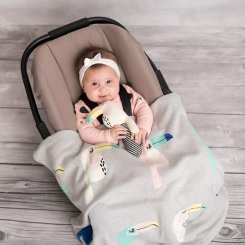 Couverture Bébé Légère En Coton Biologique, Toucan