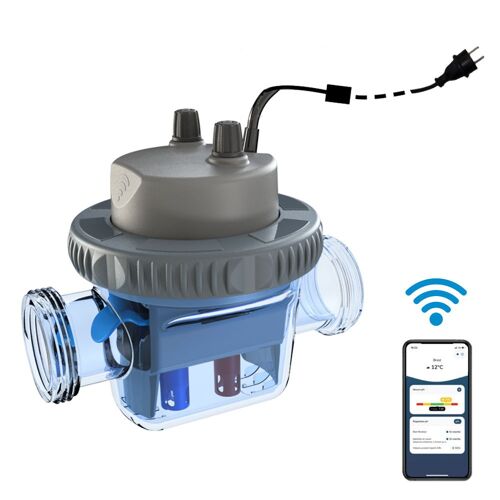 Analyseur connecté pour piscines ofix vp installation sur canalisation