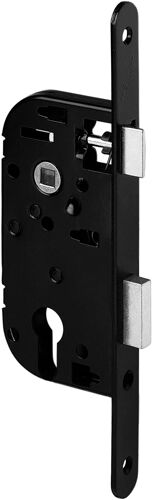 ABUS SE-BAT 40 CE NF BLACK - Serrure à Encastrer NF Cyl. Euro Axe 40mm Noir