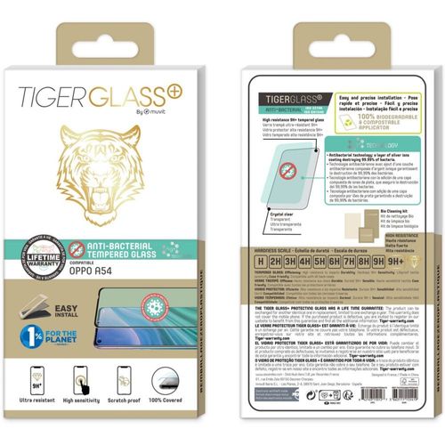 Prot?Ge ?Cran Muvit Oppo A54 Tiger Verre Tremp?