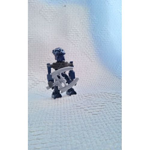 LEGO BIONICLE mini Figurine : réf bio008 toa inika hahli avec arme