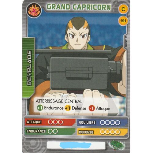 Carte - Beyblade Battle Card Collection - Serie 2 - C 191 - Grand Capricorn