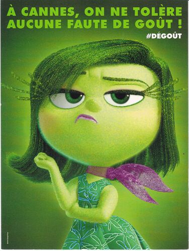 Disney Pixar Carte Vice-Versa 20 Par 15 : Le Degout