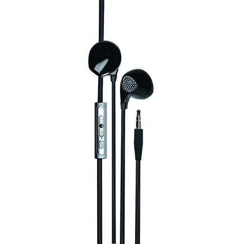 Ecouteur intra-auriculaire avec micro intégré 1,2 m - noir