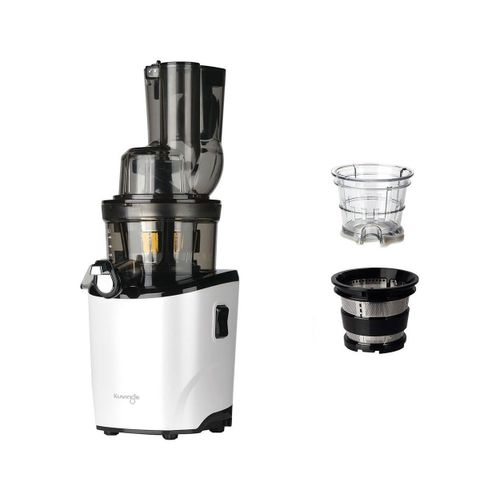 Kuvings - Extracteur de jus REVO830S + kit sorbet & smoothie - Double embouchure, Système de découpe automatique - Blanc