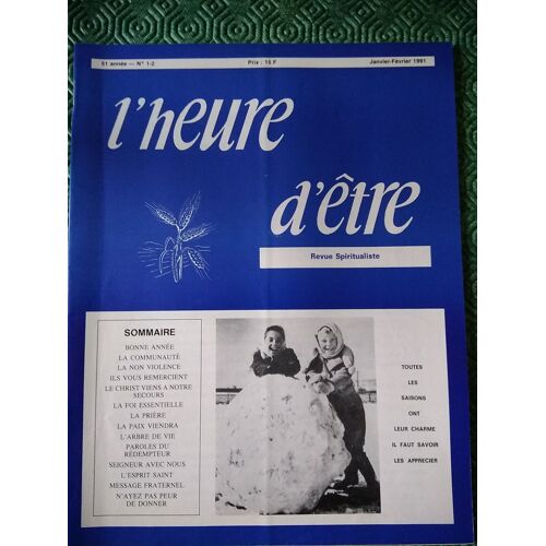 L'heure D'être 51° Année 1991 1