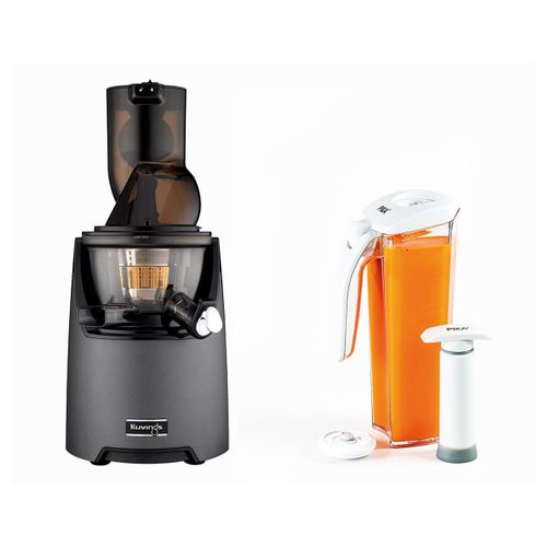 Kuving's - Extracteur de jus vertical EVO820SS + kit de conservation de jus sous vide - Anthracite