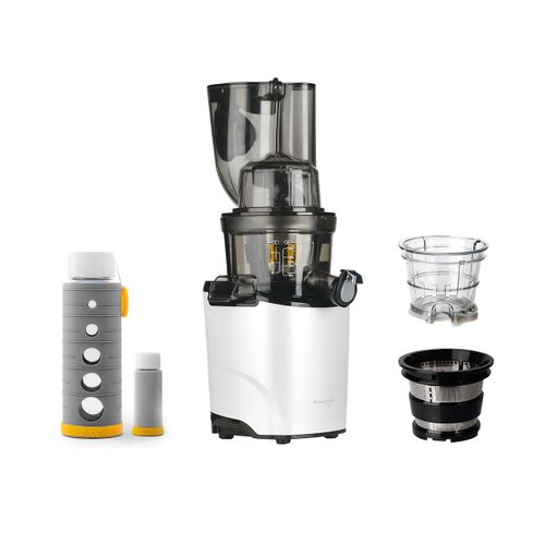 Kuvings - Extracteur de jus REVO830S + kit sorbet & smoothie + gourde de conservation de jus sous vide - Blanc