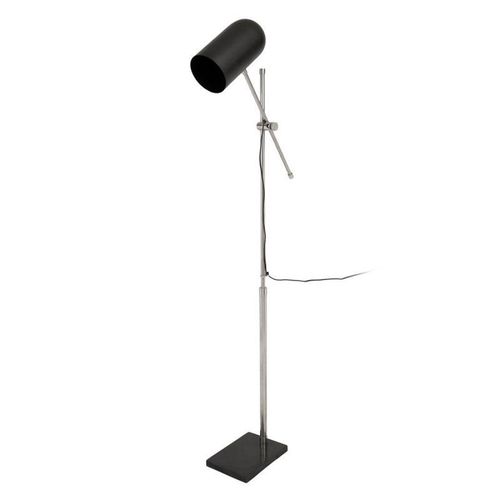 Lampadaire Industriel "Celeste" 142cm Noir & Argent