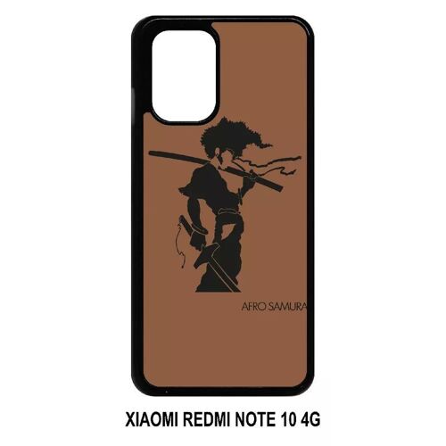 Coque xiaomi redmi note 10 4g - afro afro samurai - noir