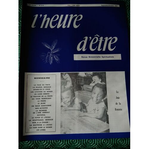 L'heure D'être 41° Année 1981 9