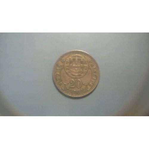 Rare 20 Centavos Sao Tome Et Principe 1929