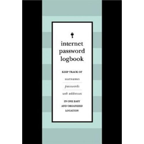 Internet Password Logbook (Black Leatherette)