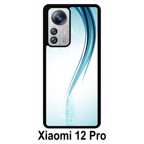 Coque Pour Xiaomi 12 Pro - Forme Bleu Arrondi - Silicone - Noir