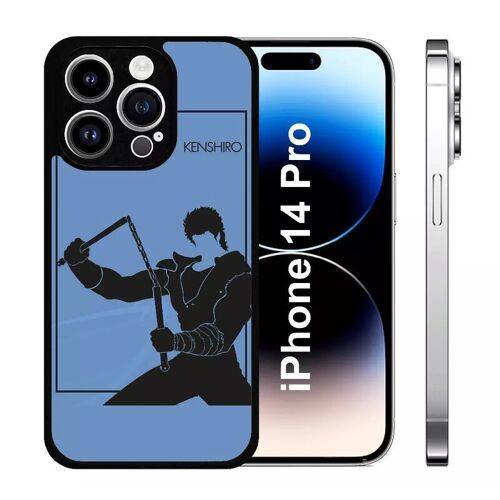Coque Iphone 14 Pro - Hokuto No Ken Kenshiro - Silicone - Noir
