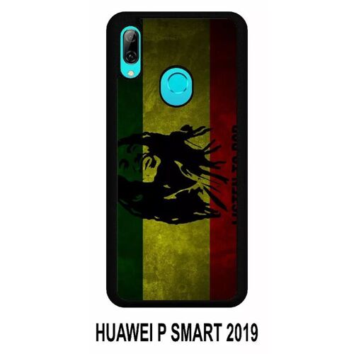 Coque huawei p smart 2019 - listen to bob marley - silicone - noir