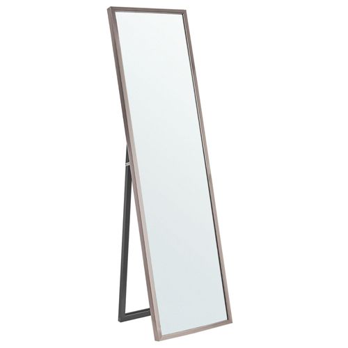 Miroir sur pied rectangulaire 40 x 140 cm argenté TORCY