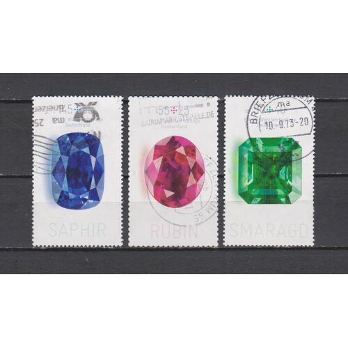 N° 2727 À 2729 = 3 Timbres Allemagne Rfa Obliteres De 2012 Cote : 16,40 €