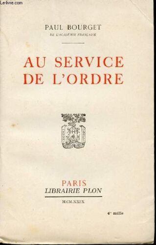 Au Service De L Ordre.