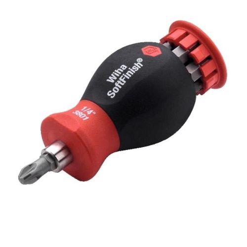 Tournevis court porte embouts Stubby WIHA avec magasins 6 embouts - 33741