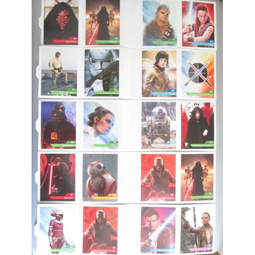 Lot De 20 Stickers Starwars-Maitriser La Force Leclerc 2019