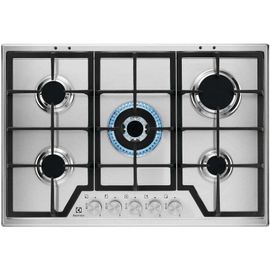 Electrolux Slim line KGS7536SX Table de cuisson au gaz Acier inoxydable - 5 foyers