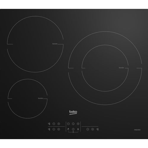 Beko HII63200MTB Table de cuisson à induction Noir - 3 foyers
