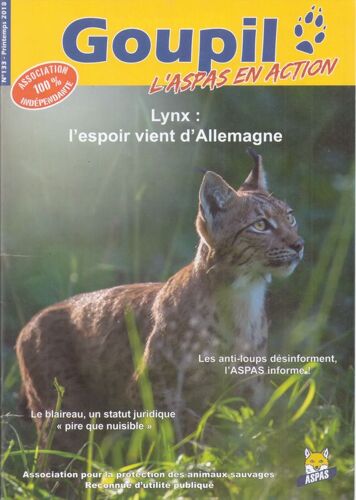 Protection Des Animaux Sauvages (Aspas) Goupil No 133 Printemps 2018