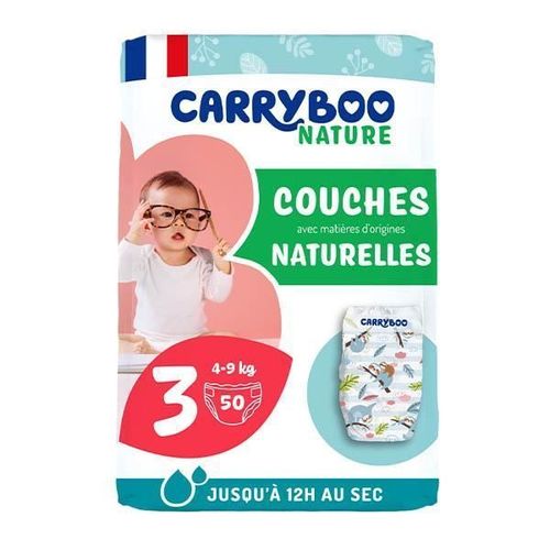 Carryboo Nature Couches Naturelles Et Chou Taille 3 (4-9kg), X50