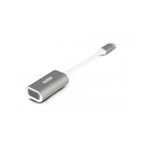 Urban Factory - Adaptateur vidéo - USB-C mâle pour HD-15 (VGA) femelle - 10.5 cm - gris sidéral
