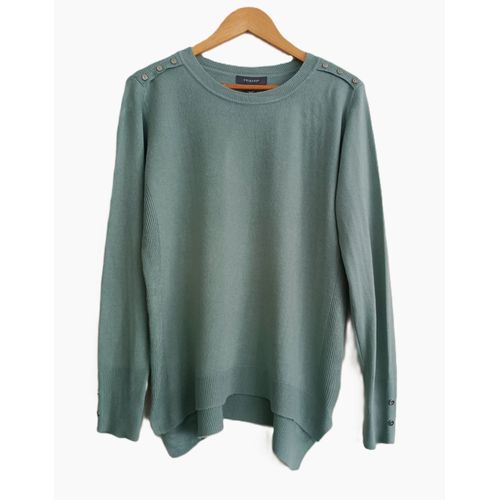 Pull Fin Vert. Col Rond. Primark. Taille 40 / 42