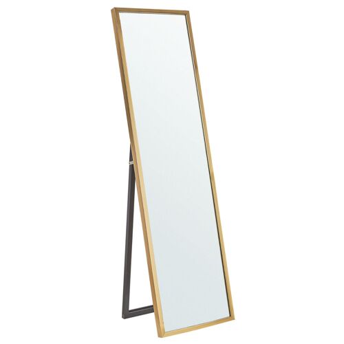 Miroir sur pied 40 x 140 cm doré TORCY